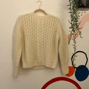 ASOS brand White Knit Sweater